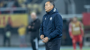 Талгат Байсуфинов в сборной Казахстана. Фото: КФФ©