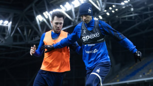 Рамазан Каримов и Сергей Малый в сборной Казахстана. Фото: КФФ©