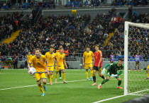 Матч Казахстан - Бельгия. Фото: Маржан Куандыкова©