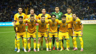 Казахстан перед матчем с Бельгией. Фото: Маржан Куандыкова©