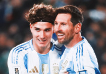 Хулиан Альварес и Лионель Месси. Фото: ©x.com/afaseleccionen