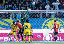 Матч Бельгия - Казахстан в отборе на ЧМ-2026. ©КФФ