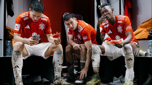 Омиртаев, Скворцов, Жан. Фото: ФК "Актобе"/Алексей Сисенбин©