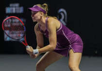 Елена Рыбакина. Фото: ©x.com/WTAFinalsRiyadh