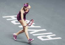 Елена Рыбакина. Фото: ©x.com/WTAFinalsRiyadh