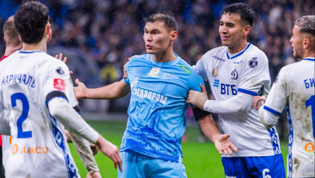 Нуралы Алип в матче с "Динамо". Фото: ФК "Зенит"©