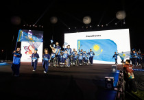 Казахстанская сборная на открытии AYPG 2025. Фото:© Chery International