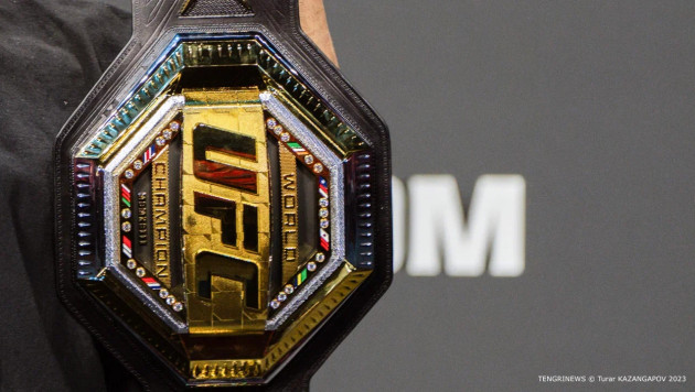 Чемпионский пояс UFC. ©Турар Казангапов/Vesti.kz.