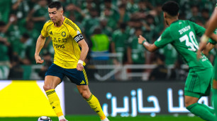 Криштиану Роналду в матче с "Аль-Ахли". Фото: ФК "Аль-Наср"©