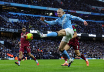 Эрлинг Холанд в матче с "Вест Хэмом". Фото: Depositphotos/operations@newsimages.co.uk©