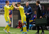 Томасов, Басманов и Благоевич. Фото: ФК "Астана"©