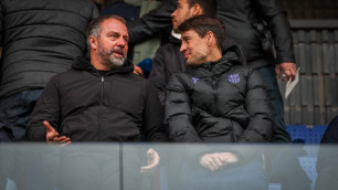 Ханс-Дитер Флик (слева) и Боян Кркич. ©ФК "Барселона"