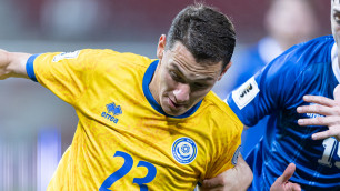 Ислам Чесноков в сборной Казахстана. Фото: КФФ©