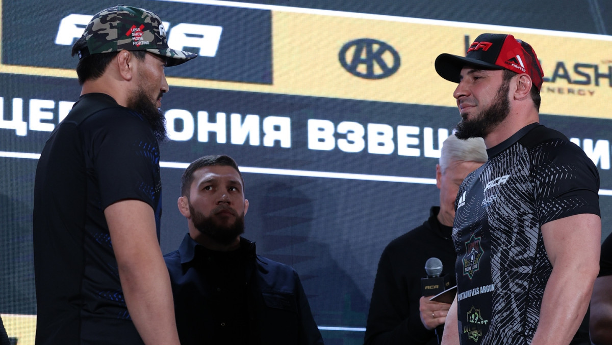 Глухим нокаутом в первом раунде завершился бой известного казахстанца и россиянина