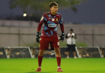 Шерхан Калмурза в матче с "Нефтчи". Фото: ФК "Кайрат"©