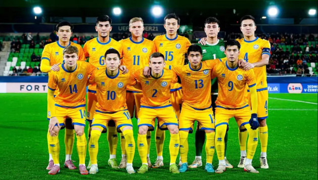 Сборная Казахстана (U21) по футболу. ©КФФ