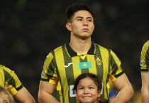 Дастан Сатпаев перед матчем "Кайрат" - "Реал Мадрид". Фото: ФК "Кайрат"/Данияр Ахметов©