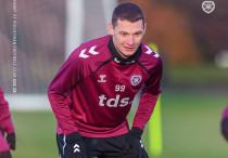 Ислам Чесноков на тренировке. Фото: ФК "Хартс"©