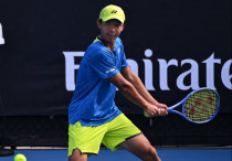 Зангар Нурланулы на Australian Open-2026. Фото: IG/itftennis©