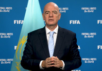 Джанни Инфантино - президент Международной федерации футбола (ФИФА). ©КФФ