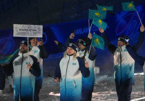 Казахстан на открытии Олимпиады-2026. Фото: НОК РК, Турар Казангапов©