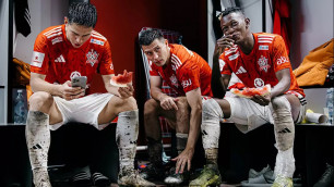 Омиртаев, Скворцов, Жан. ©ФК "Актобе"/Алексей Сисенбин