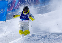 Павел Колмаков на зимней Олимпиаде-2026 в Италии. ©Турар Казангапов/НОК РК