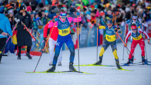 Сборная Казахстана по биатлону. ©НОК РК