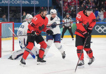 Матч Канада - Франция на Олимпиаде-2026. ©iihf.com
