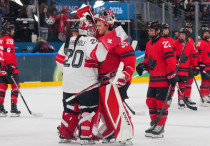 Матч Канада - Швейцария на Олимпиаде-2026. ©iihf.com