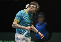 Александр Бублик в Кубке Дэвиса. Фото: Ktf.kz/Андрей Ударцев©