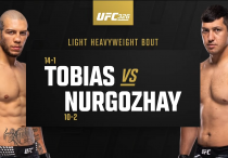 Афиша боя Тобиас - Нургожай. Фото: UFC©