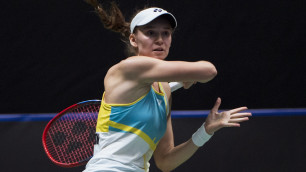 Елена Рыбакина в матче за сборную Казахстана. Фото: Vesti.kz/Турар Казангапов©