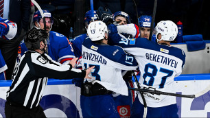 Фото с игры СКА - "Барыс". Фото: ХК "Барыс"©