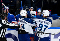 Фото с игры СКА - "Барыс". Фото: ХК "Барыс"©