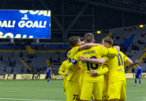 "Астана" в матче с "Жетысу". Фото: ФК "Астана"©