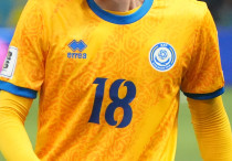 Игрок сборной Казахстана. Фото: Vesti.kz/Маржан Куандыкова©