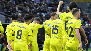 Футболисты "Астаны" в матче с "Тоболом". Фото: ФК "Астана"©