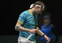 Александр Бублик в Кубке Дэвиса. Фото: Ktf.kz/Андрей Ударцев©