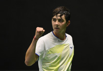 Александр Шевченко в матче за сборную Казахстана. Фото: Ktf.kz/Андрей Ударцев©