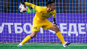 Голкипер "Алтая" Абилхайр Алиакбар. Фото: ФК "Алтай"©