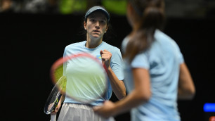 Анна Данилина в матче за сборную Казахстана. Фото: Ktf.kz/Андрей Ударцев©