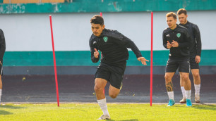 Галымжан Кенжебек на тренировке. Фото: ФК "Ахмат"©