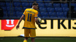 Ян Вороговский в матче Казахстан - Намибия. Фото: Vesti.kz/Алимжан Аманжол©