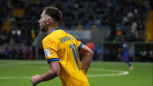 Автор гола в ворота сборной Намибии Ян Вороговский. ©Vesti.kz/Алимжан Аманжол