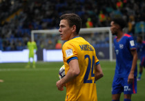 Александр Мрынский в сборной Казахстана. Фото: Vesti.kz/Алимжан Аманжол©