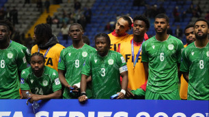 Игроки сборной Коморских островов. Фото: Vesti.kz/Алимжан Аманжол©