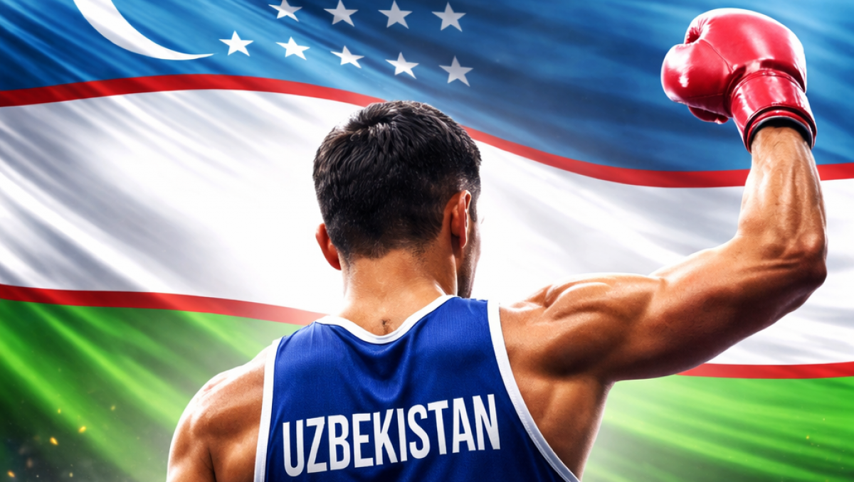 Боксёр из Узбекистана выиграл бой нокаутом на ЧА-2026