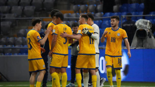 Сборная Казахстана по футболу. ©Vesti.kz/Алимжан Аманжол