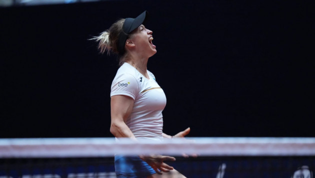 Юлия Путинцева празднует победу. Фото: Vesti.kz/Маржан Куандыкова©